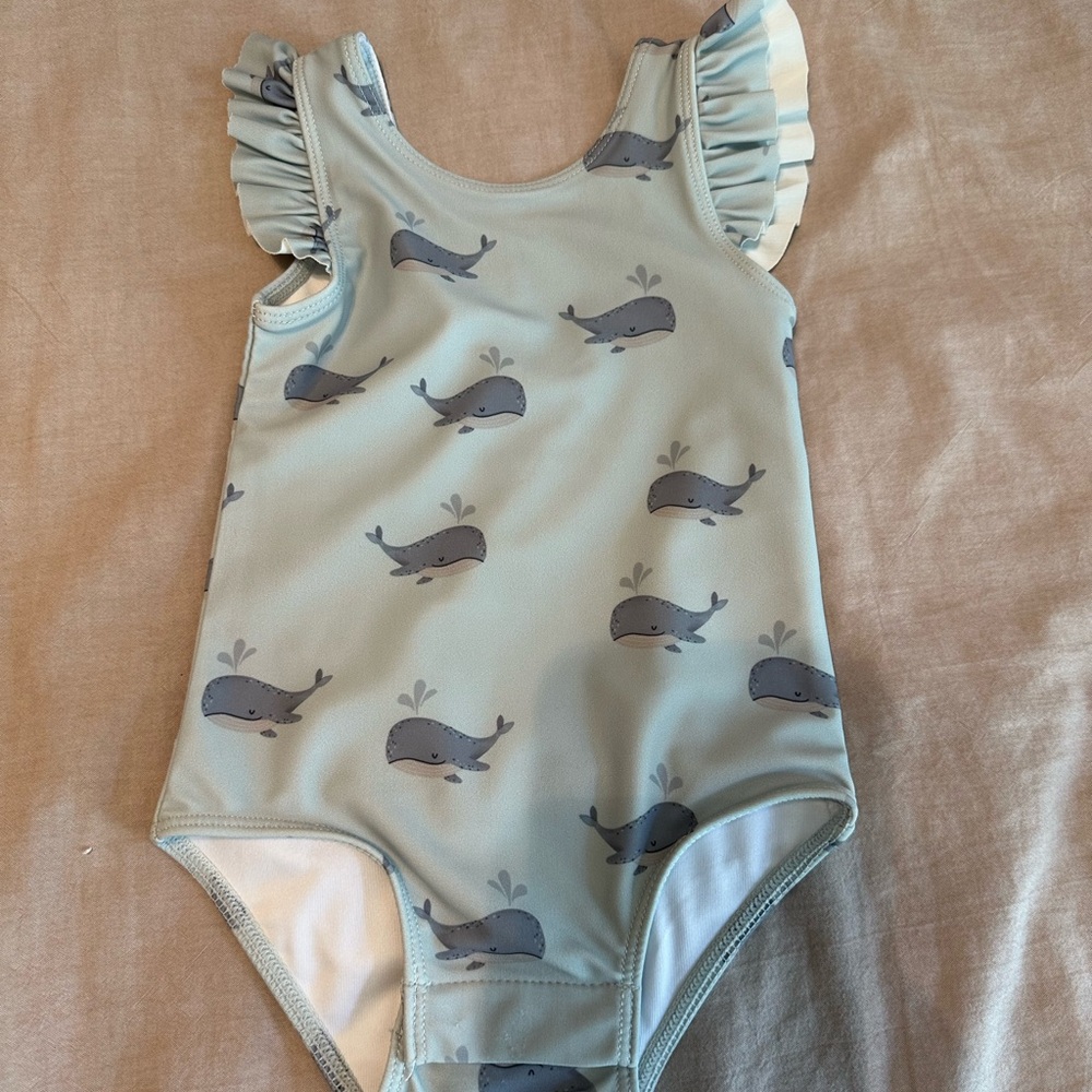 Rylee + Cru | Whales swimsuitu 6-12m